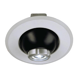 FOCU-LED Eyeball silber-metallic/ schwarz LED warm wei�