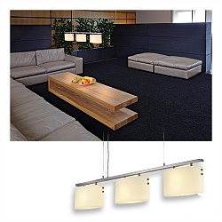 Pendelleuchte ROVEN metall brushed 