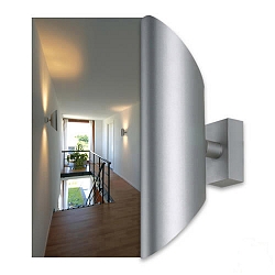 Ova Wall I Wandleuchte silber-grau