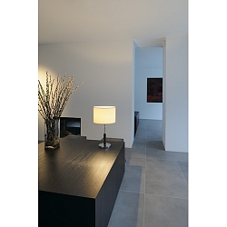 SOPRANA�Tischleuchte chrom, schwarz, beige  