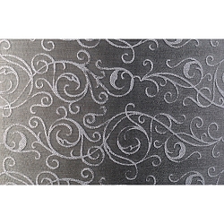 Decken-Pendelleuchte CRESA Rosette Nickel brushed, hellgrau 