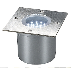Wetsy PowerLED Einbauleuchte quadratische Blende gelbe LED