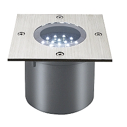 Wetsy PowerLED Einbauleuchte quadratische Blende gelbe LED