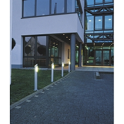 Ova 75 Standleuchte silber-grau