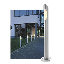 Ova 75 Standleuchte silber-grau