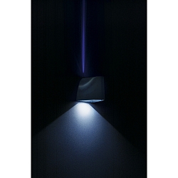 Tenda LED alu brushed LED wei�/blau