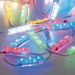 RGB Mini LED Modul-Kette 25x3 Superflux 3in1LED RGB