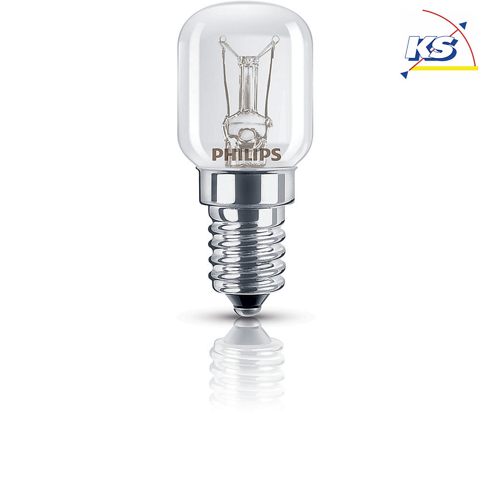 Philips Birnenformlampe T25X57 15 Watt E14 K 230 Volt Kühlschranklampe 