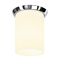 Einbauleuchte Glas�Tube�E27 wei�/chrom