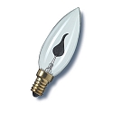 RADIUM Flacker-Kerzenlampe klar, Sockel E14 3 Watt