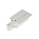 EUTRAC Einspeiser f�r 3-Phasen HV-Einbauschiene Einspeiser, Erde links, wei� 