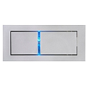 BEDSIDE LED Wandleuchte, 3W, silbergraues Geh�use LINKS, wei�e/blaue Spot LED