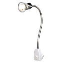 Dio Flex Plug Steckerleuchte f�r GU10  chrom/wei� 