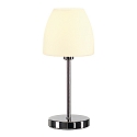 Tischleuchte RIOTTE SMALL Glas satiniert, chrom/wei� 