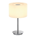 MALANG�Tischleuchte Glas satiniert, chrom/wei�  