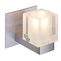 Koko I Wandleuchte Leuchtenschirm Glas alu-brushed