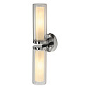 Wandleuchte WL 106 E14 Glas au�en klar/Glas innen satiniert chorm