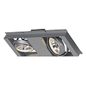 AIXLIGHT PENDANT BAUKASTENSYSTEM 2er QRB-MODUL silbergrau