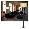SOPRANA�Standleuchte chrom, schwarz, beige 