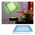 T5-Grill Uni Wand-/Deckenleuchte silber-grau 