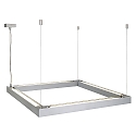 Pendelleuchte Open Grill silber-grau