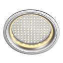LEDPANEL ROUND, Deckeneinbauleuchte, silbergrau mit 97 LED,