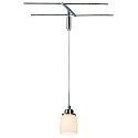 Pendelleuchte Sura chrom Schirm wei�