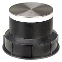 LED Einbauleuchte DASAR ACRYL PLUS schwarz/wei�/Edelstahl geb�rstet LED wei�