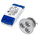 LED-RELAMPING-KIT, MR16 3x1W mit  350mA Treiber,
