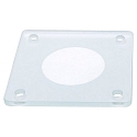 Square Glas teilsatiniert