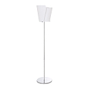 Villeroy & Boch  Stehleuchte Sydney   Metall chrom, Acrylschirm wei�