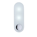 Villeroy & Boch  Wandleuchte London  rund one end Metall chrom, Glas wei�
