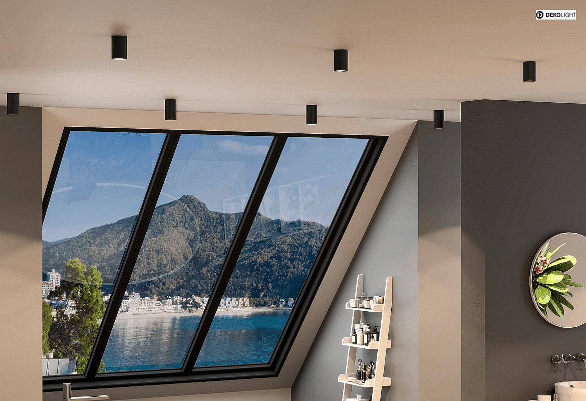 Deko-Light Bad-Downlight / Deckenstrahler CAN IP44, GU10, starr, schwarz Deko-Light Bad-Downlight / Deckenstrahler CAN IP44, GU10, starr, schwarz