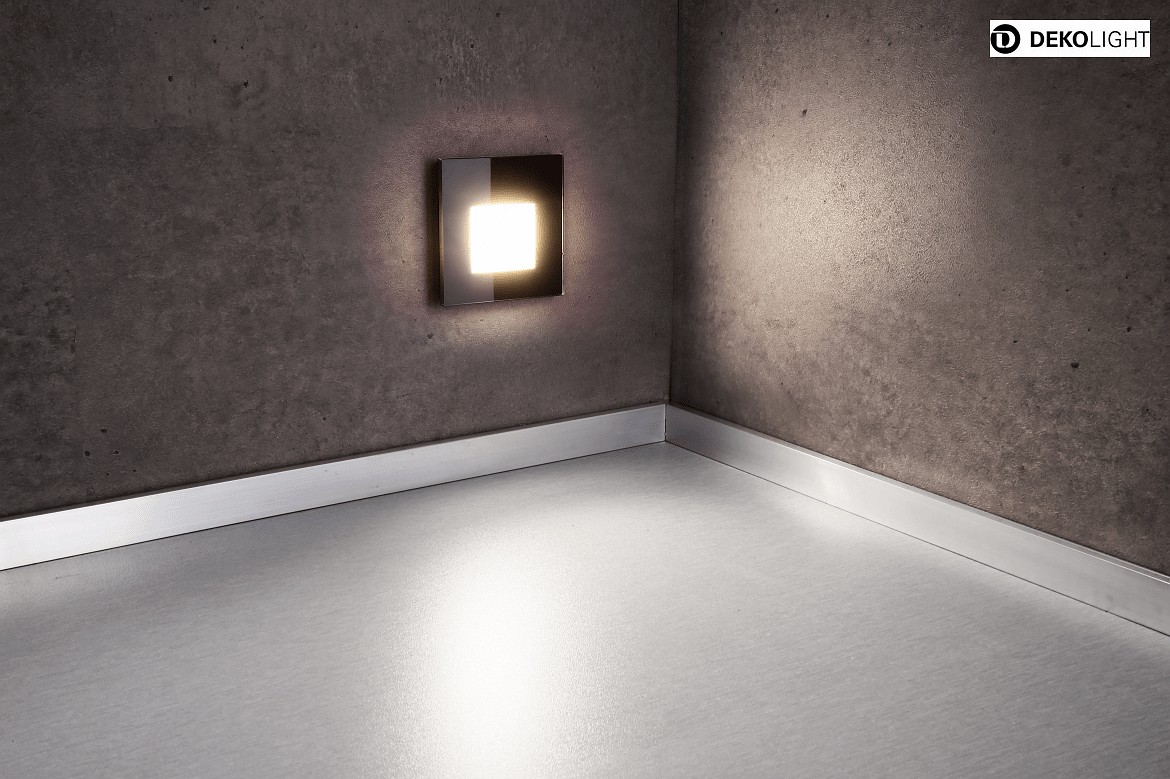 Deko-Light Zubehör für LED Wand-Einbauleuchte ALWAID 2 - Abdeckung ECKIG „Milchig“, diffuses Seitenlicht, tiefschwarz, glänzend Deko-Light Zubehör für LED Wand-Einbauleuchte ALWAID 2 - Abdeckung ECKIG „Milchig“, diffuses Seitenlicht, tiefschwarz, glänzend