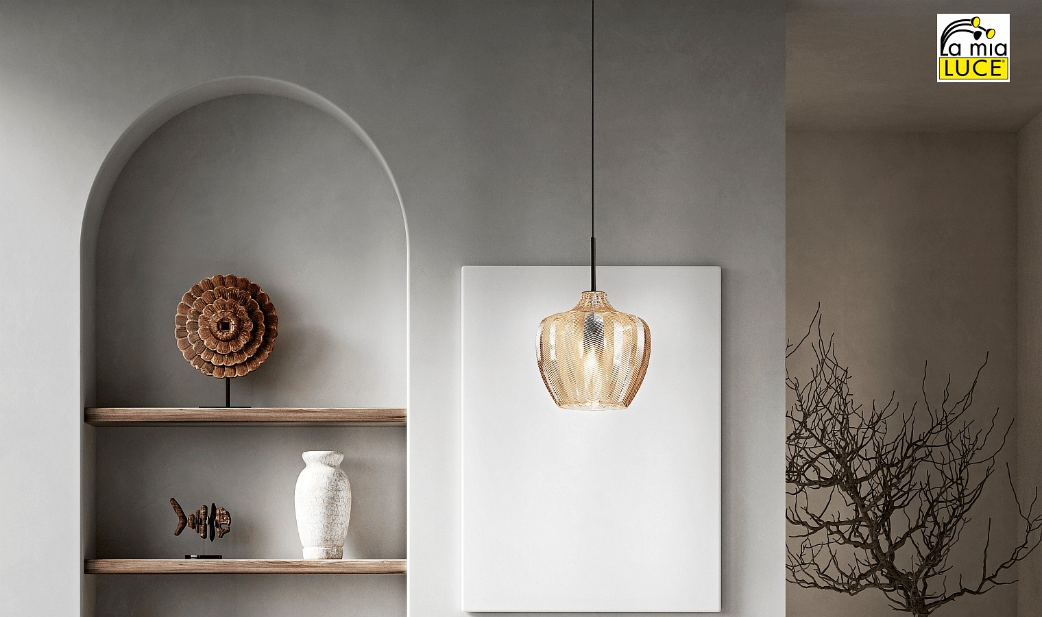 Fabas Luce pendant luminaire GALLURA E27 IP20, amber, black Fabas Luce pendant luminaire GALLURA E27 IP20, amber, black