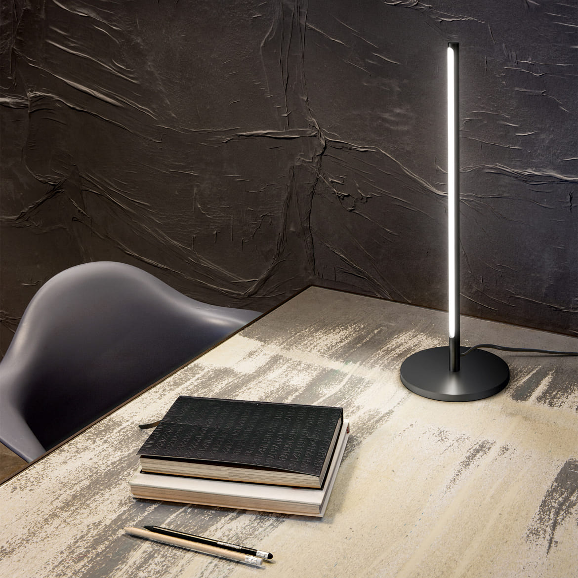 Ideal Lux table lamp FILO IP20, black Ideal Lux table lamp FILO IP20, black