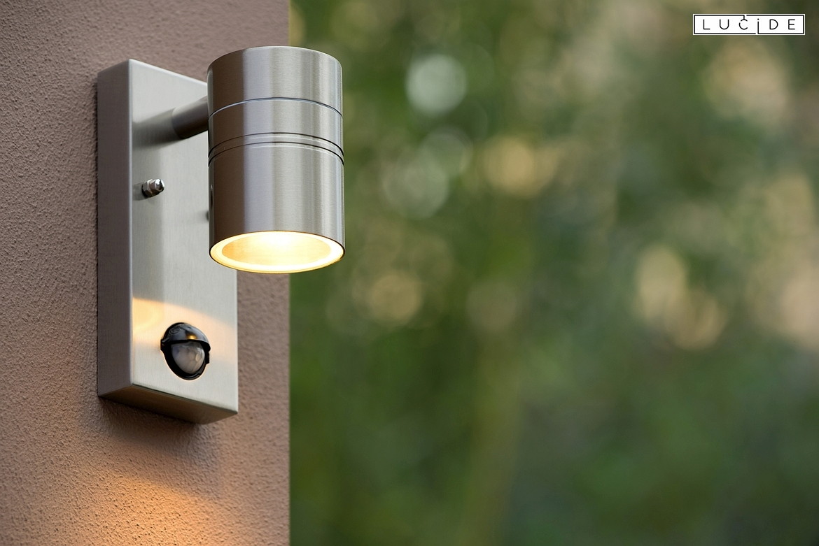Lucide LED Outdoor Wandstrahler ARNE, Ø 6,3 cm, GU10, 1x5W, 2700K, IP44 - 6,3 x 12 x 16,3cm, Chrom matt Lucide LED Outdoor Wandstrahler ARNE, Ø 6,3 cm, GU10, 1x5W, 2700K, IP44 - 6,3 x 12 x 16,3cm, Chrom matt