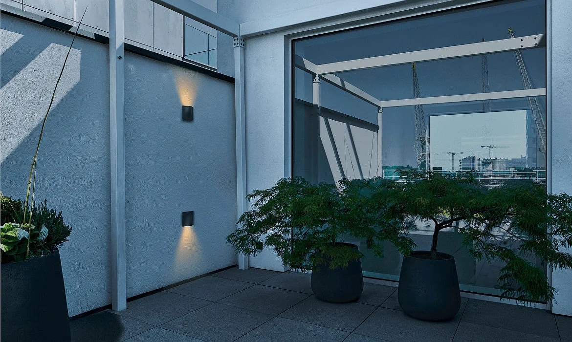 SLV LED Outdoor Wandleuchte VILUA I WL, IP54, 16W 3000K 405lm 100°, Anthrazit SLV LED Outdoor Wandleuchte VILUA I WL, IP54, 16W 3000K 405lm 100°, Anthrazit