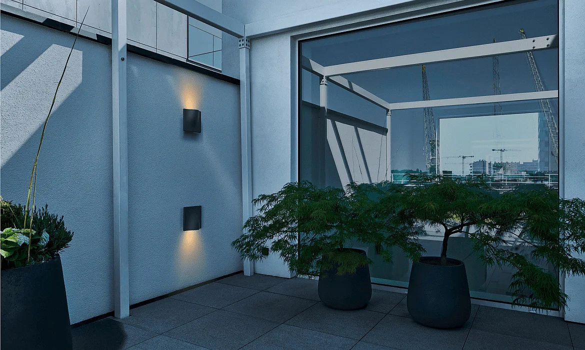 SLV LED Outdoor Wandleuchte VILUA II WL, IP54, 16W 3000K 810lm 100°, Anthrazit SLV LED Outdoor Wandleuchte VILUA II WL, IP54, 16W 3000K 810lm 100°, Anthrazit