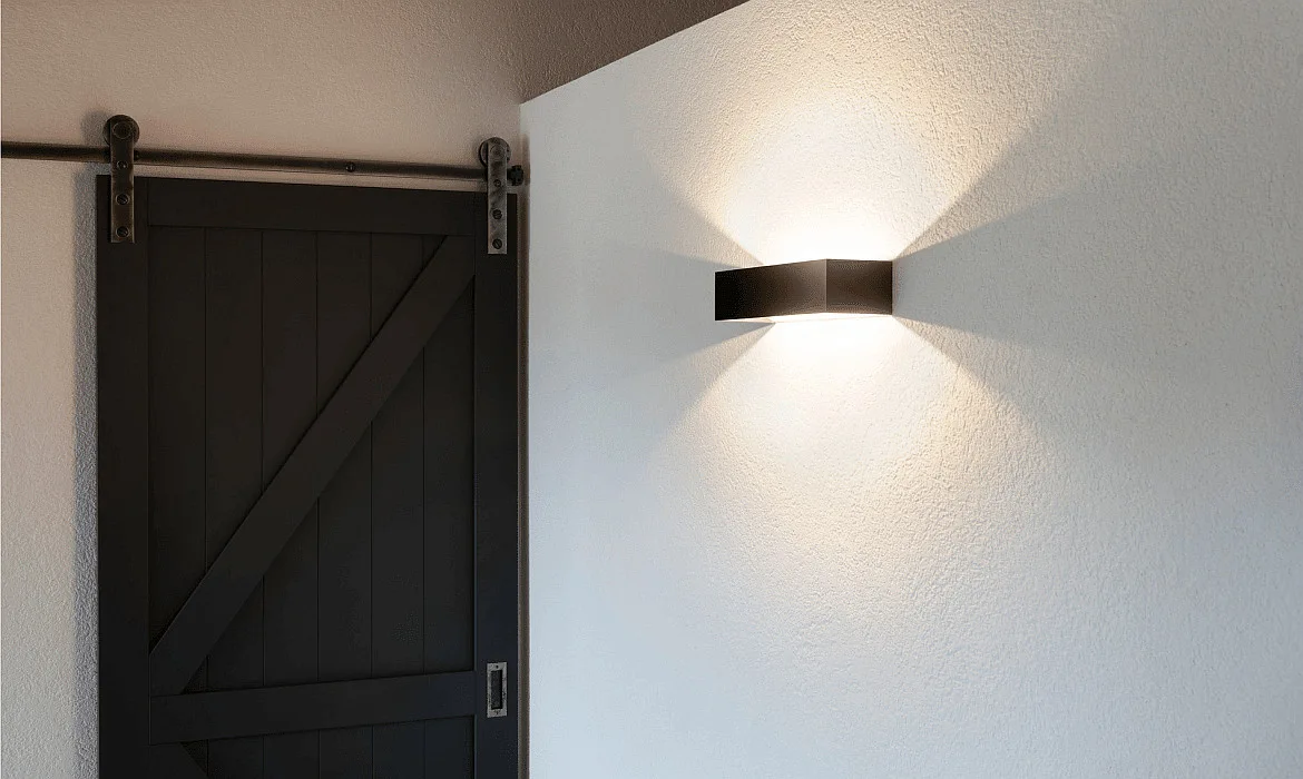 SLV LED Wall luminaire LOGS IN L, 17W, 3000K, 1100lm, TRIAC dimmable, black/gold SLV LED Wall luminaire LOGS IN L, 17W, 3000K, 1100lm, TRIAC dimmable, black/gold