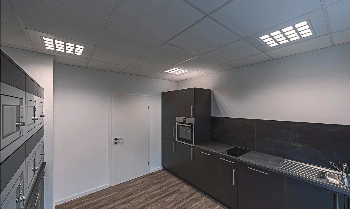 SLV LED Ceiling recessed luminaire LED PAVONO 600x600, 100°, UGR 16, white, 4000K, 3350lm SLV LED Ceiling recessed luminaire LED PAVONO 600x600, 100°, UGR 16, white, 4000K, 3350lm
