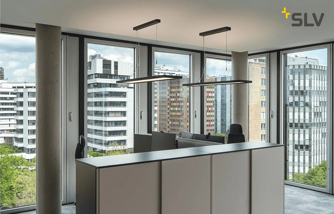 SLV Pendelleuchte WORKLIGHT DALI, 57W, 4000K, 80°, schwarz SLV Pendelleuchte WORKLIGHT DALI, 57W, 4000K, 80°, schwarz