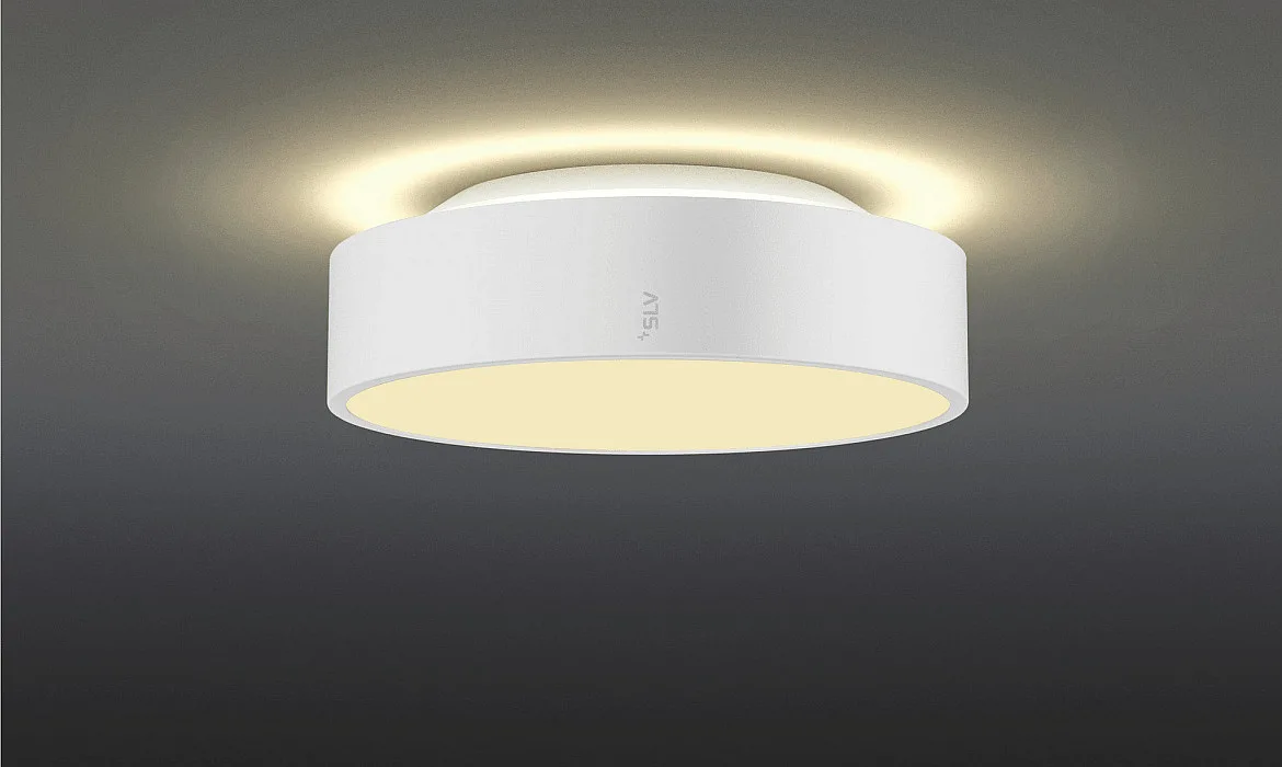 SLV LED Wand-/Deckenleuchte MEDO® PRO 30, rund, 110°, 10W, 3000/4000K, CRI 90, UGR <25, Dali, weiß SLV LED Wand-/Deckenleuchte MEDO® PRO 30, rund, 110°, 10W, 3000/4000K, CRI 90, UGR <25, Dali, weiß