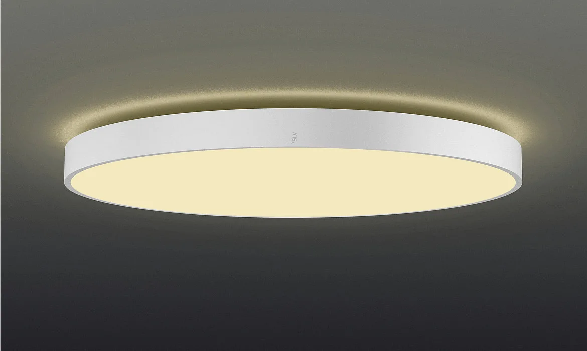 SLV LED Deckenleuchte MEDO® PRO 90, rund, 110°, 74W, 3000/4000K, CRI 90, UGR, weiß SLV LED Deckenleuchte MEDO® PRO 90, rund, 110°, 74W, 3000/4000K, CRI 90, UGR, weiß