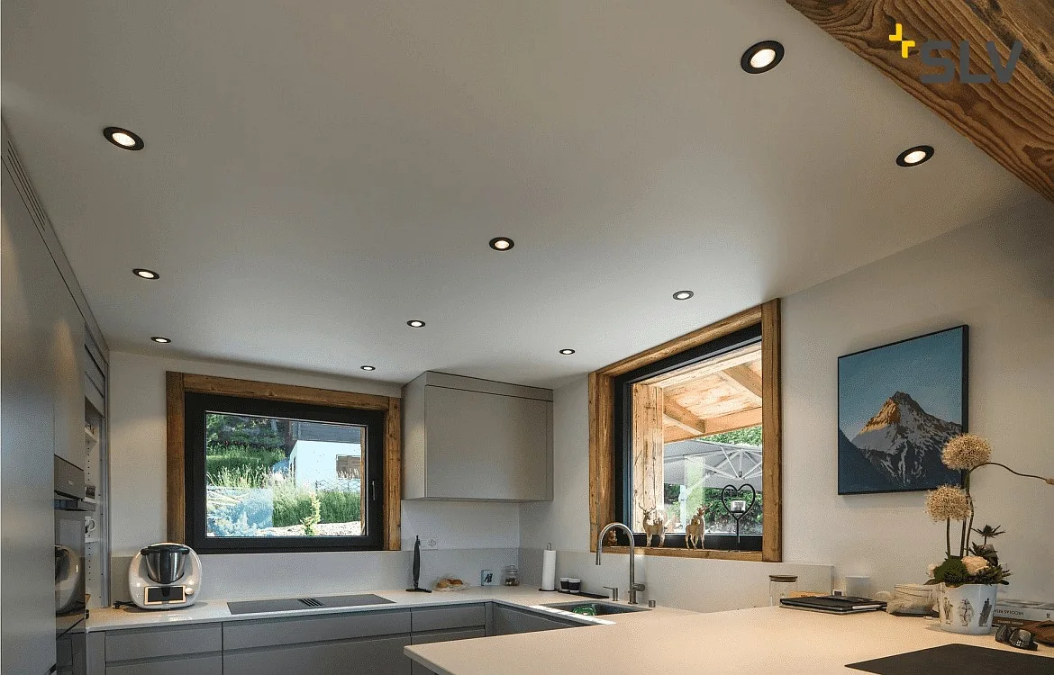 SLV LED Deckeneinbauleuchte NEW TRIA® 68, rund, 11W, 1800-3000K, CRI 90, IP20, dimmbar, 60°, schwarz SLV LED Deckeneinbauleuchte NEW TRIA® 68, rund, 11W, 1800-3000K, CRI 90, IP20, dimmbar, 60°, schwarz