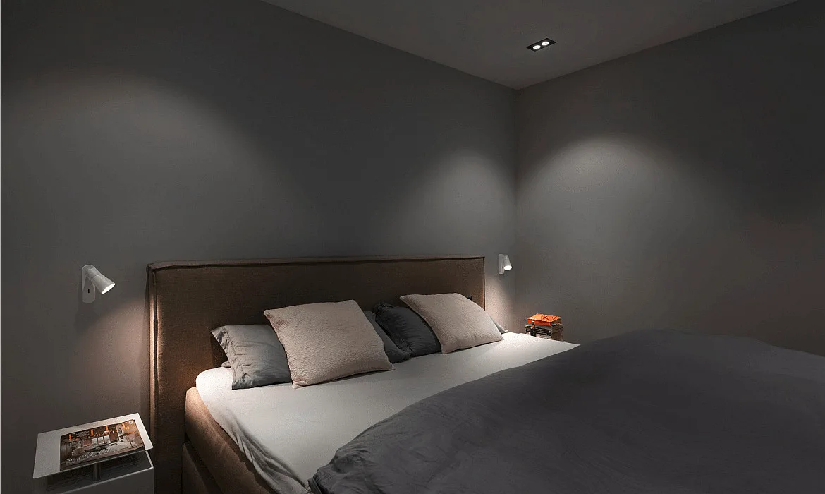 SLV wall and ceiling luminaire PURI 2.0 - CONE square, with switch GU10 IP20, white dimmable SLV wall and ceiling luminaire PURI 2.0 - CONE square, with switch GU10 IP20, white dimmable