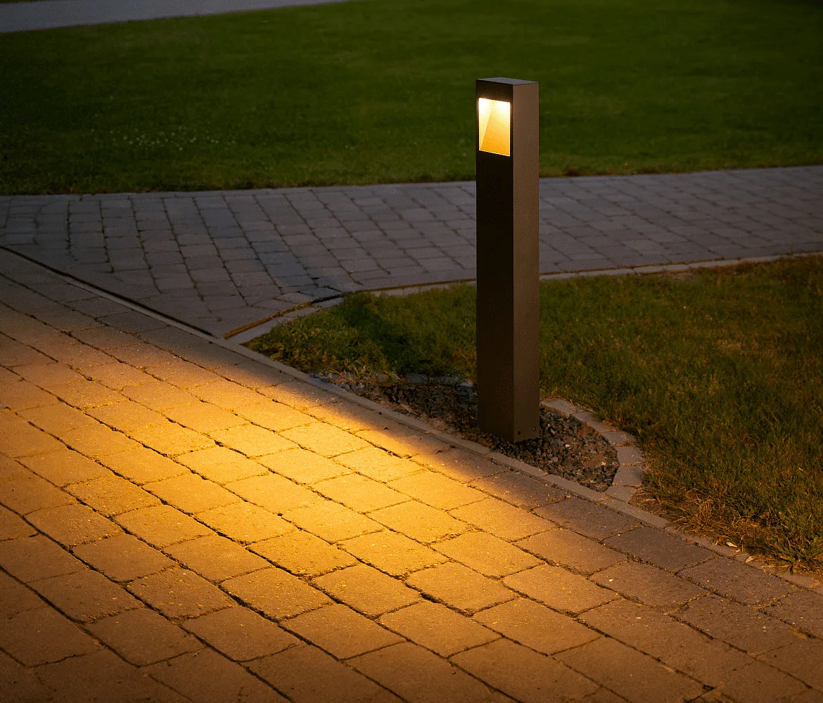 SLV outdoor floor lamp QUAD PRO 90 square, DALI controllable, impact resistant, sea-air resistant IP65, anthracite dimmable SLV outdoor floor lamp QUAD PRO 90 square, DALI controllable, impact resistant, sea-air resistant IP65, anthracite dimmable