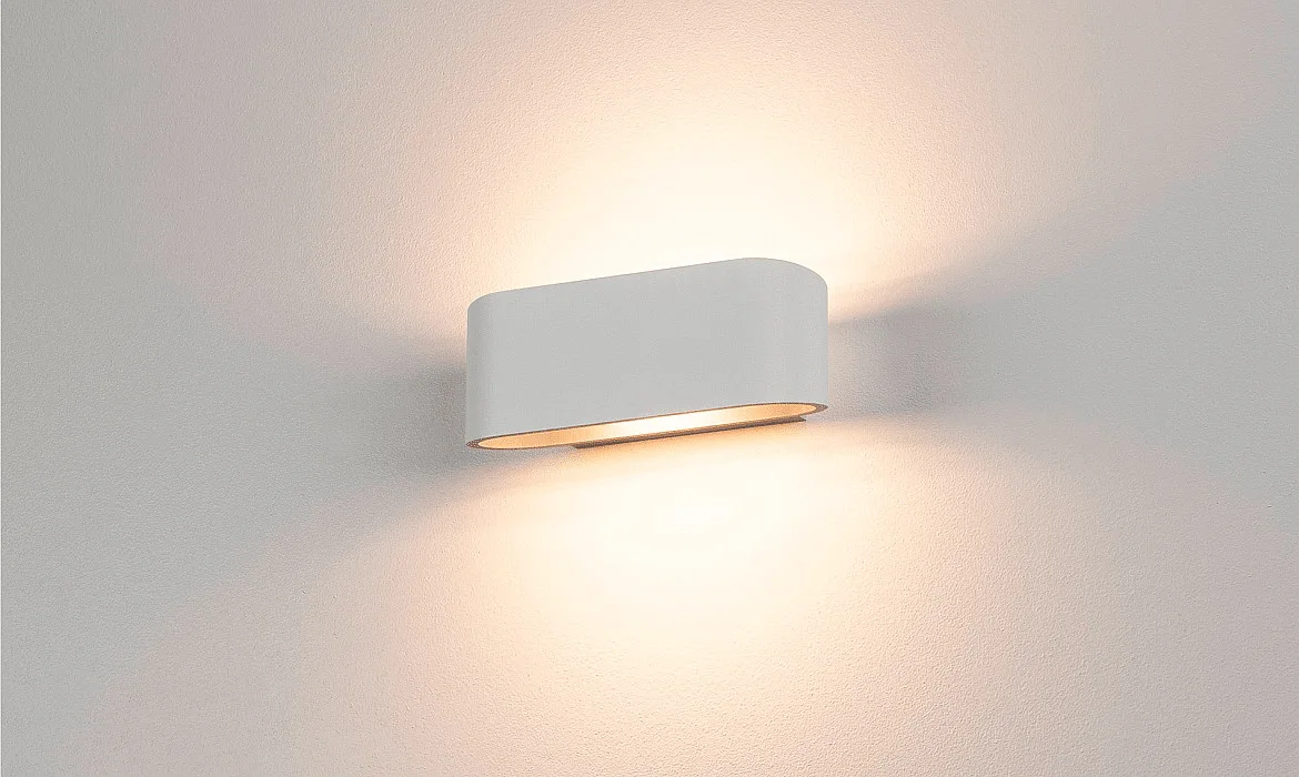 SLV Wandleuchte OSSA 180, R7s 78mm, QT-DE12 max.100W, Oval, Up/Down, Weiß SLV Wandleuchte OSSA 180, R7s 78mm, QT-DE12 max.100W, Oval, Up/Down, Weiß
