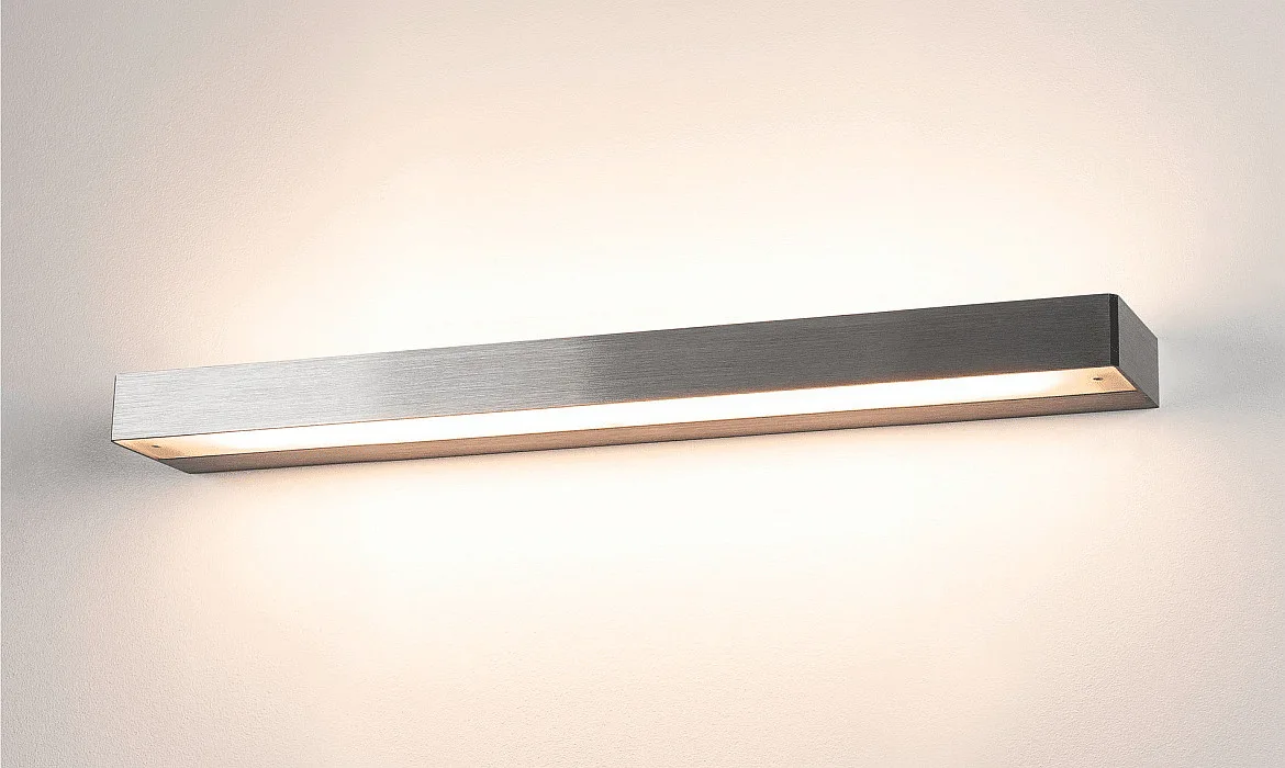 SLV LED Wandleuchte SEDO 14, Up/Down, 59.2cm, 230V / sek. 500mA, SMD 17W 3000K 1300lm, Glas satiniert, Alu gebürstet SLV LED Wandleuchte SEDO 14, Up/Down, 59.2cm, 230V / sek. 500mA, SMD 17W 3000K 1300lm, Glas satiniert, Alu gebürstet