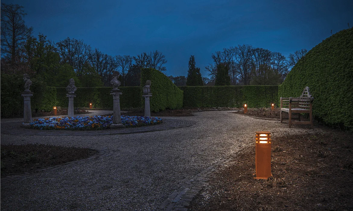 SLV LED Outdoor Stehleuchte RUSTY® SQUARE 40, IP55, 8.6W 3000K 90lm, FeCSi-Stahl gerostet, 40cm SLV LED Outdoor Stehleuchte RUSTY® SQUARE 40, IP55, 8.6W 3000K 90lm, FeCSi-Stahl gerostet, 40cm